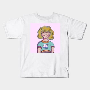 Cute girl milk shirt Kids T-Shirt